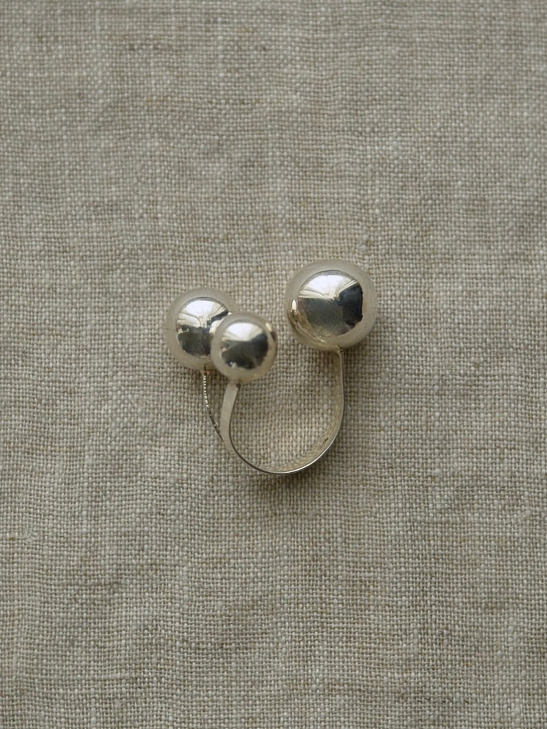 Mexican Silver925 トリプルボールリング
