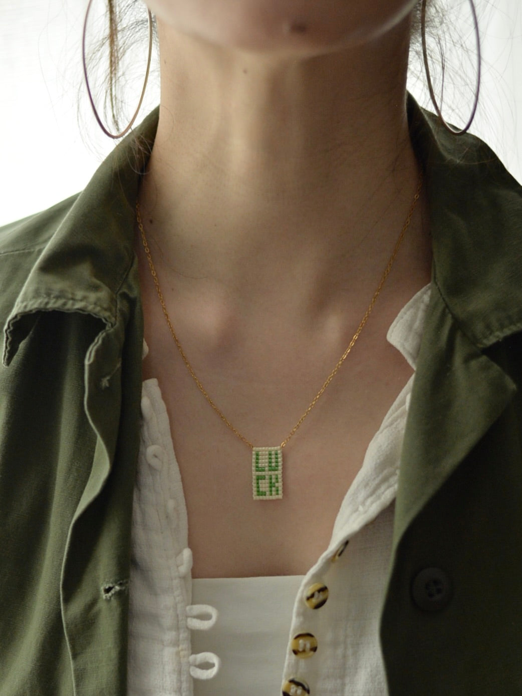 LUCK ビーズネックレス