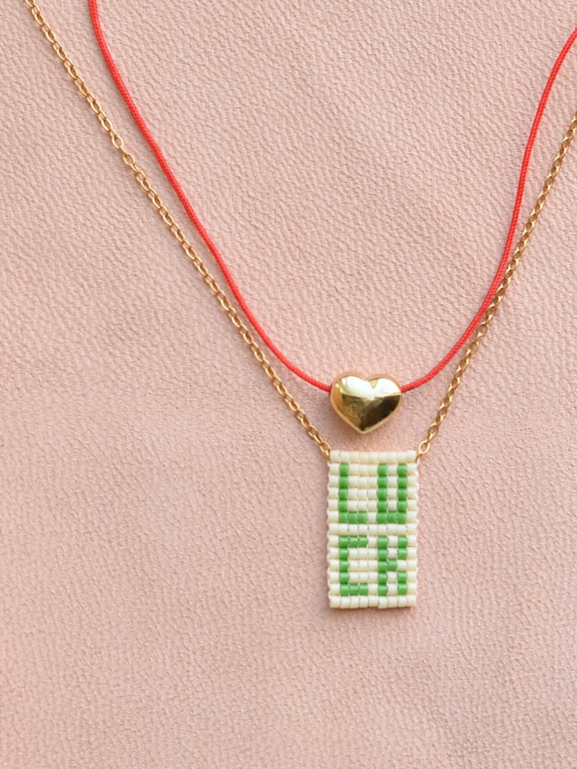 LUCK ビーズネックレス