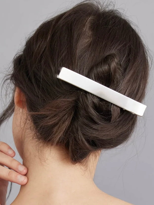Large Glossy Metal Big Hair Clip