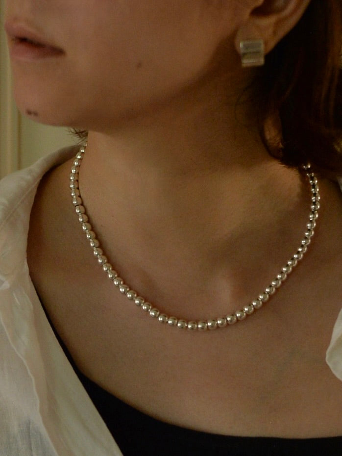 Mexican Silver925 6mmボール ネックレス – NOZZI BAZZAR