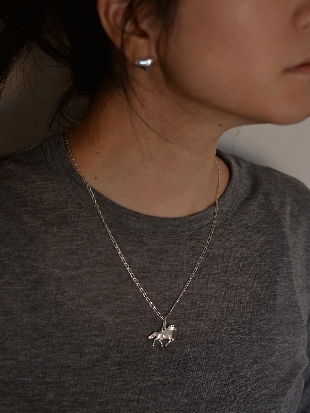 【1/22頃発送予定】Mexican Silver925 Horseチャーム ネックレス