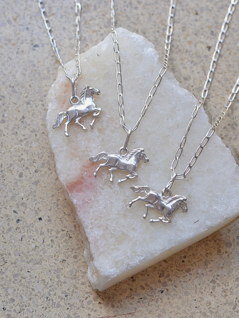 【1/22頃発送予定】Mexican Silver925 Horseチャーム ネックレス