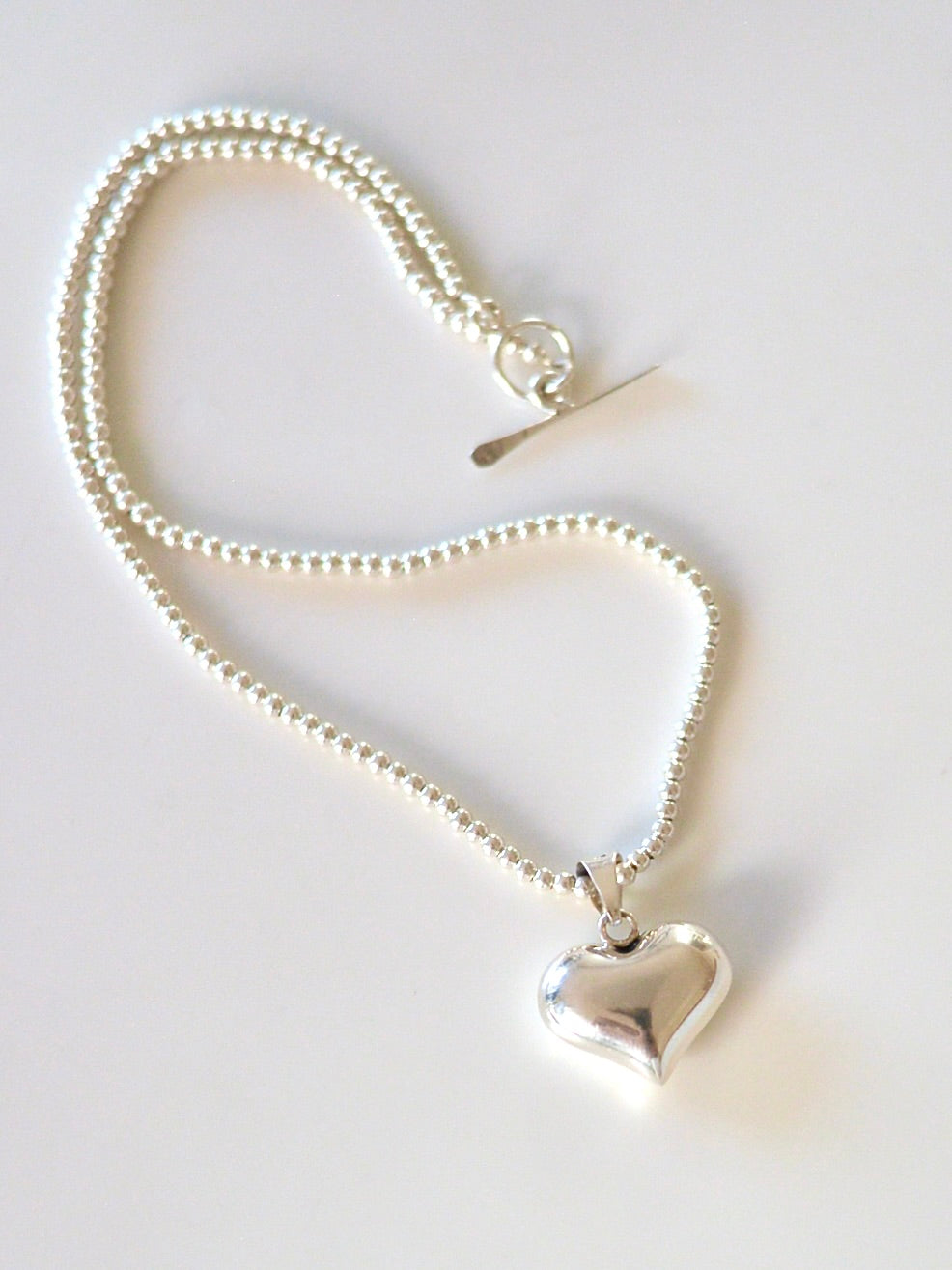 Mexican Silver925 3mmボール ハートネックレス – NOZZI BAZZAR