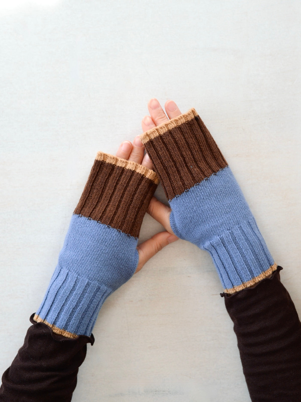 メリノウール フィンガーレス ハンドウォーマー