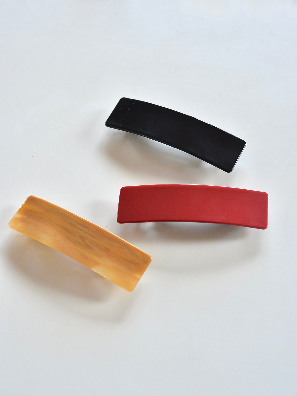 Eco Classic Rectangular Hair Barrettes
