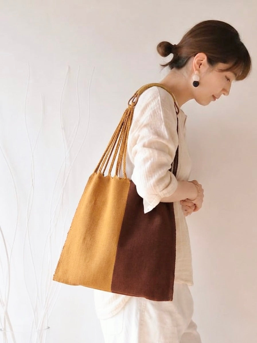 メキシコ ハンモックバッグ レザーハンドル
