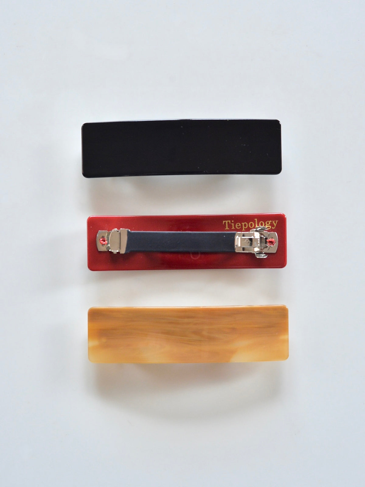 Eco Classic Rectangular Hair Barrettes