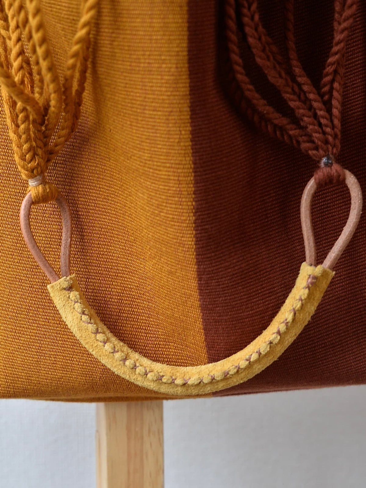 メキシコ ハンモックバッグ レザーハンドル