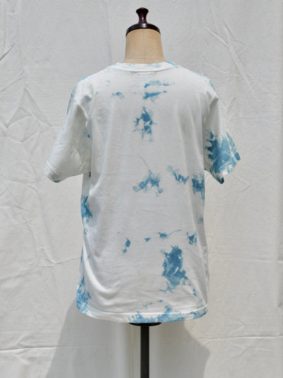 Indigo dyed tie-dye Corazon T-shirt 