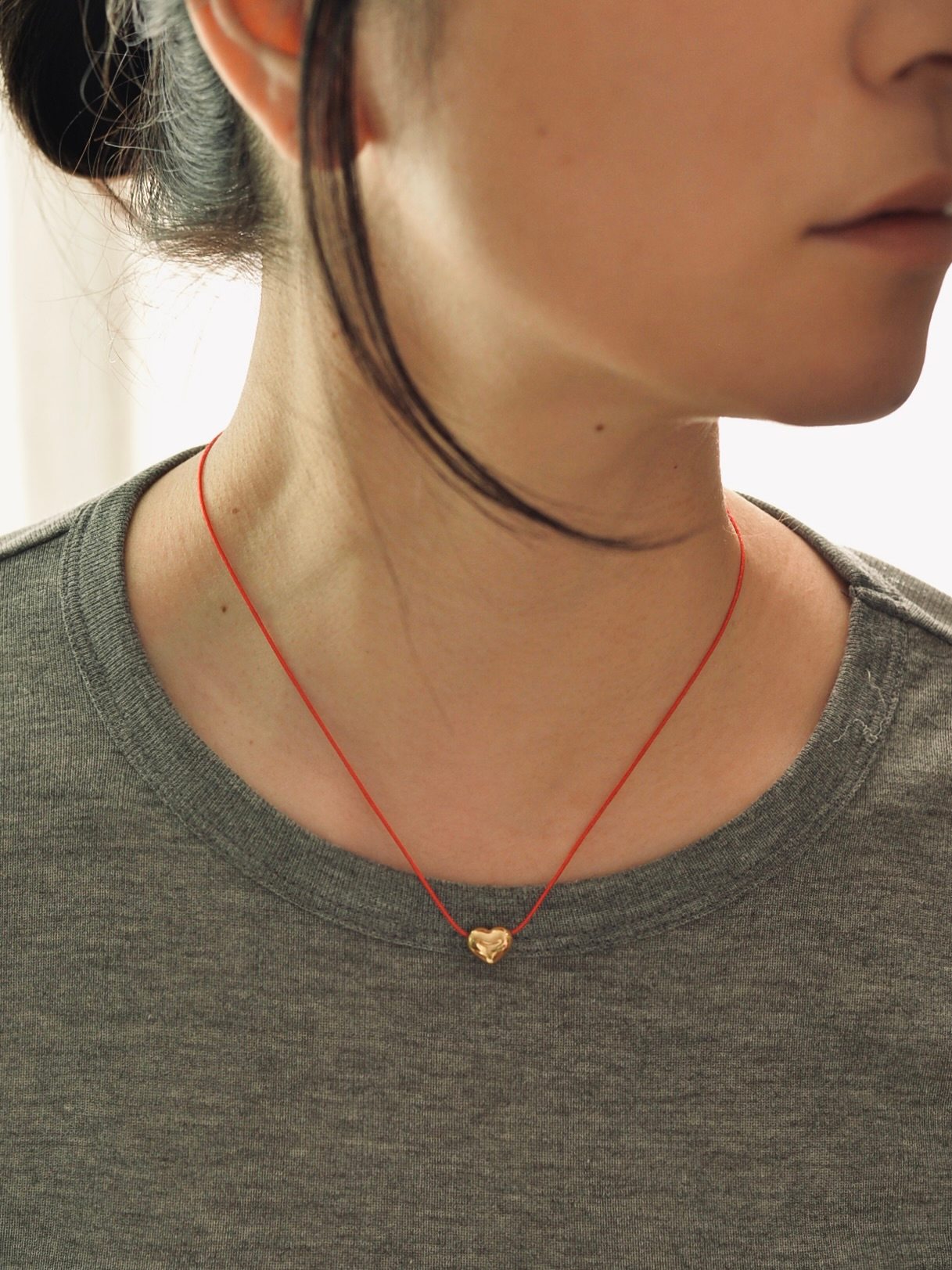 【再入荷予定】ハート コードネックレス