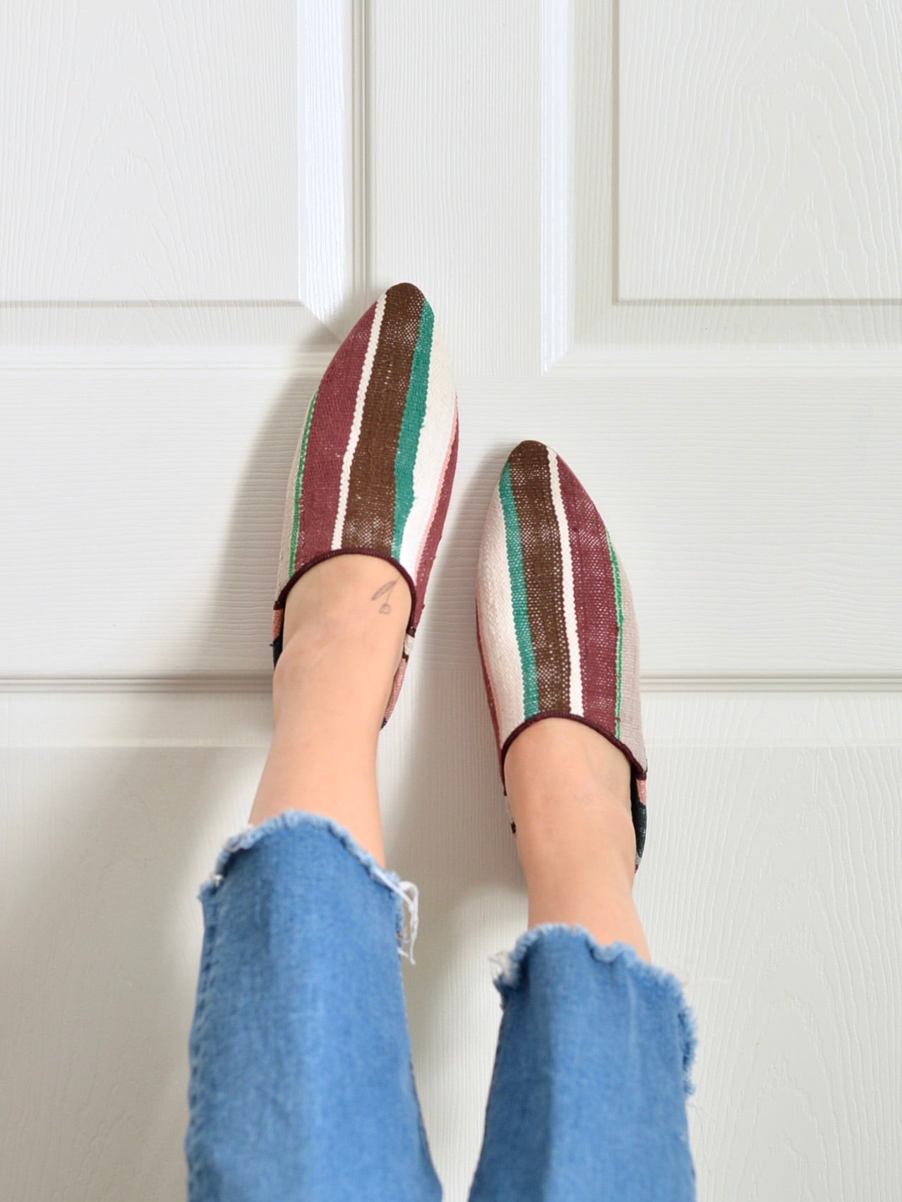 ヴィンテージHIKE 外履きバブーシュ（約24.5cm)