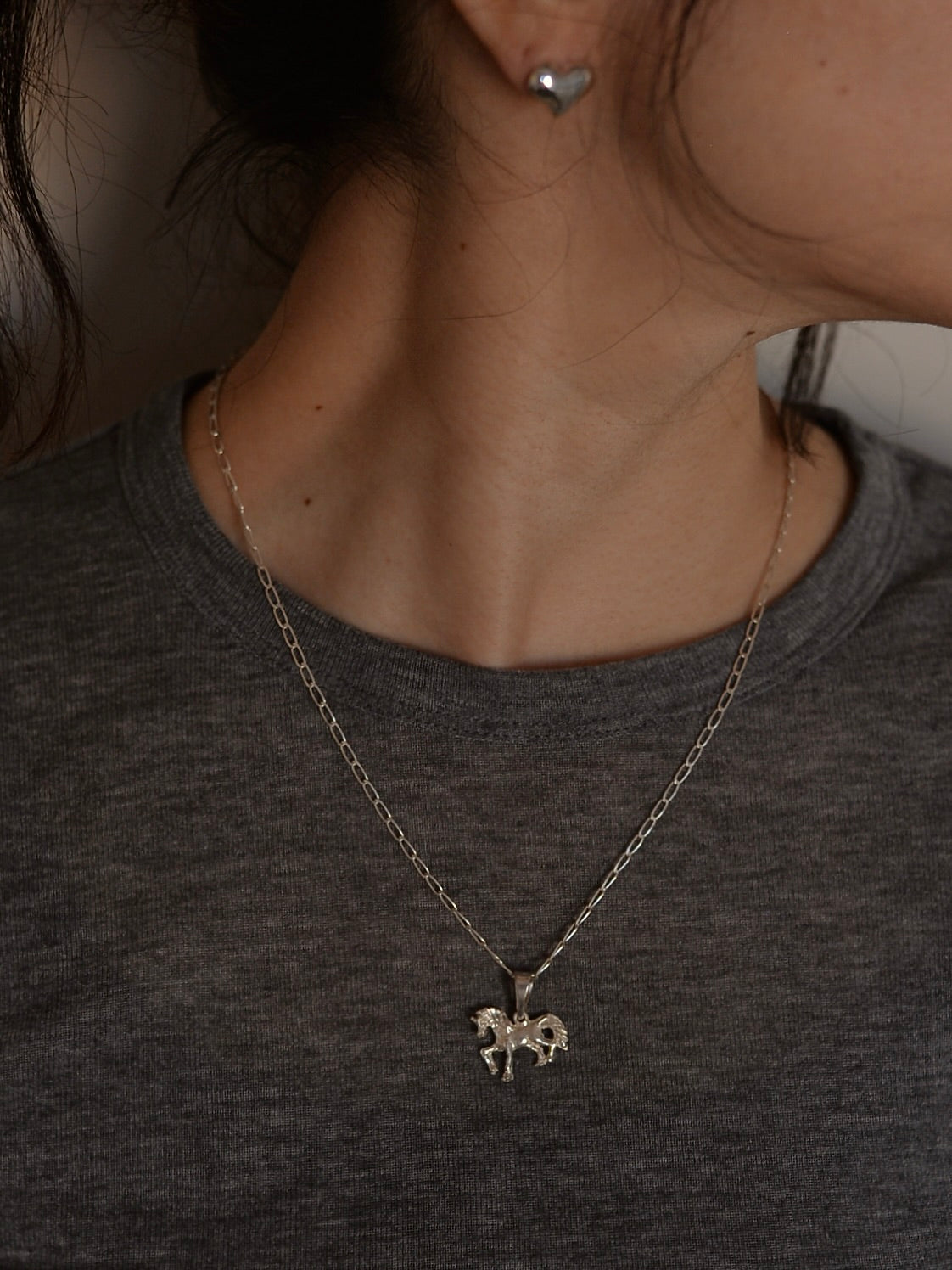 【1/22頃発送予定】Mexican Silver925 Horseチャーム ネックレス