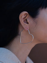 Mexican Silver925 フープピアス ハート