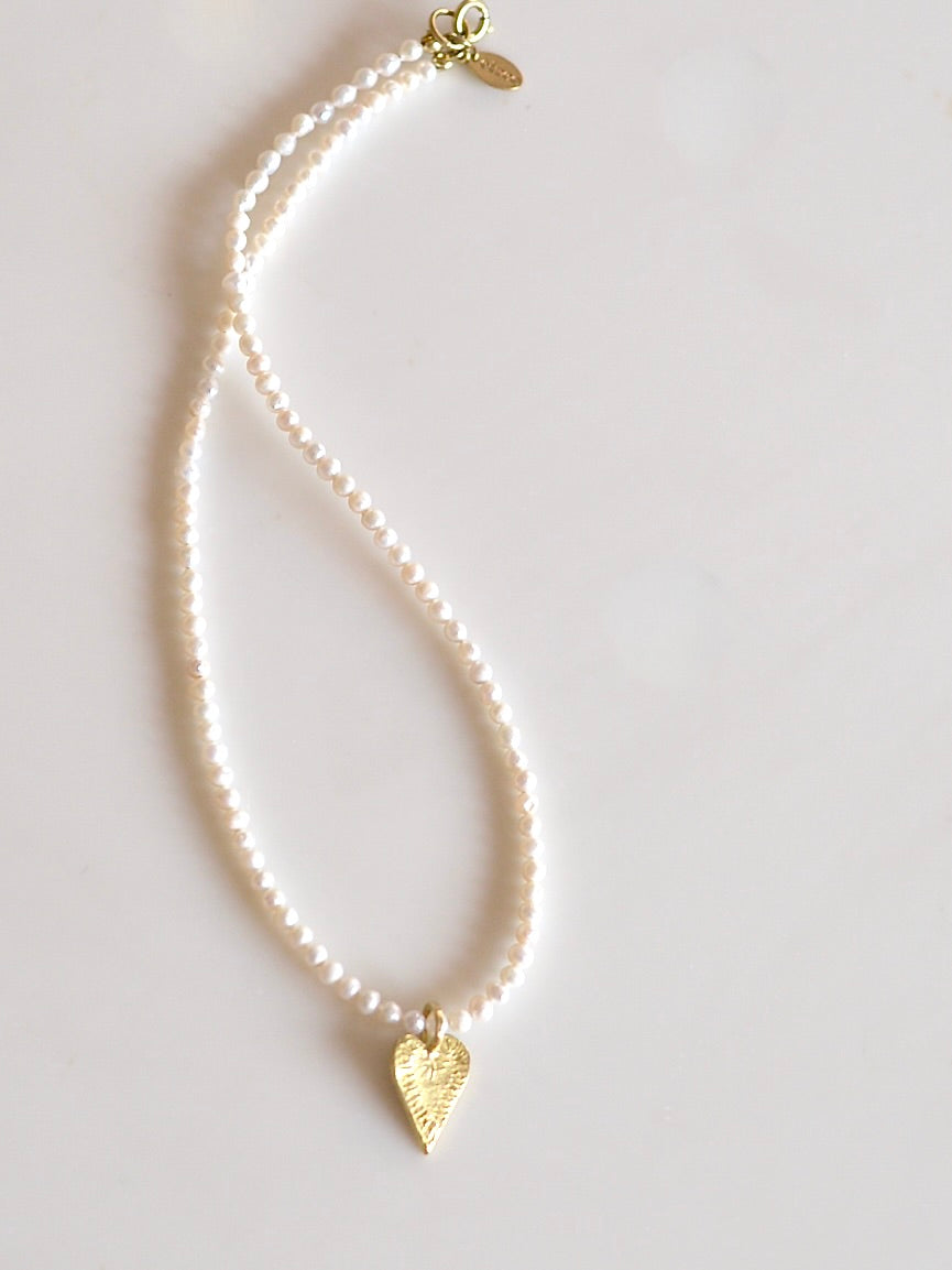 Pearl x Heart ネックレス