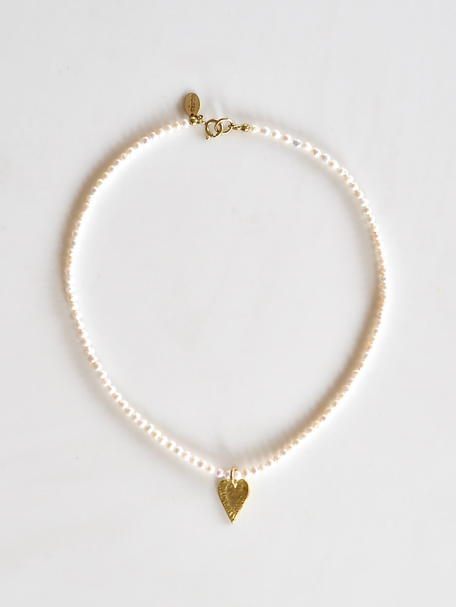 Pearl x Heart ネックレス