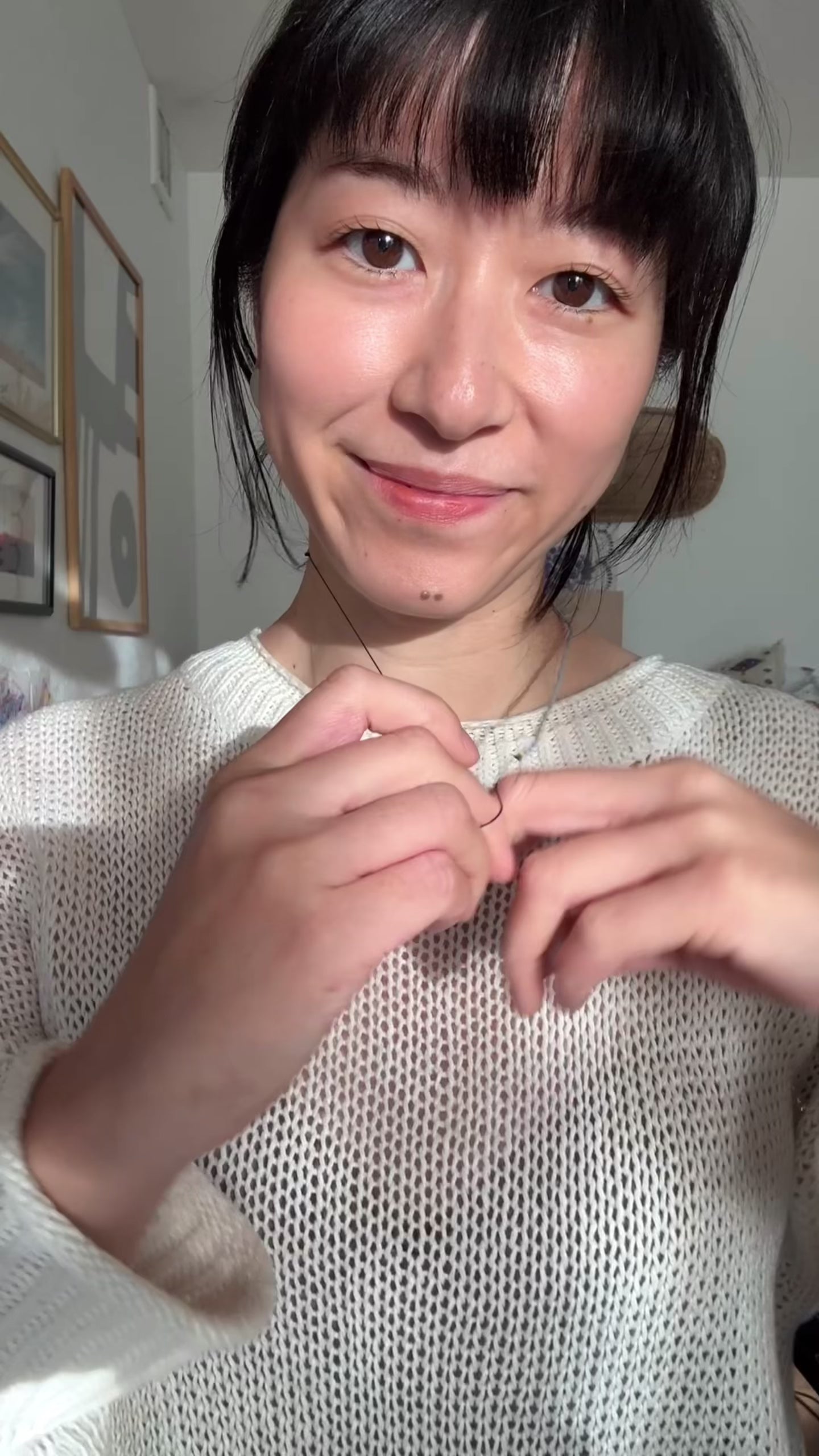 シルバー ビーズネックレス