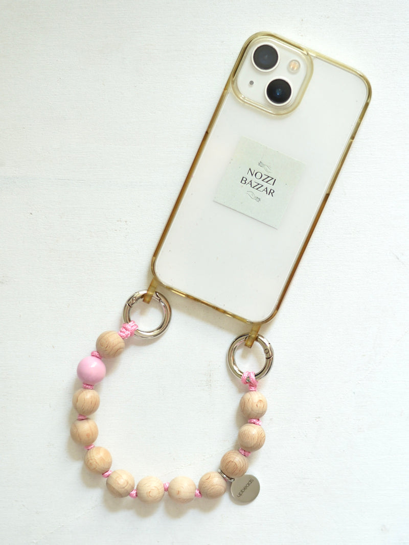 [Scheduled to ship on February 24th] upbeads Smartphone Strap MINI [Wood Pink] 