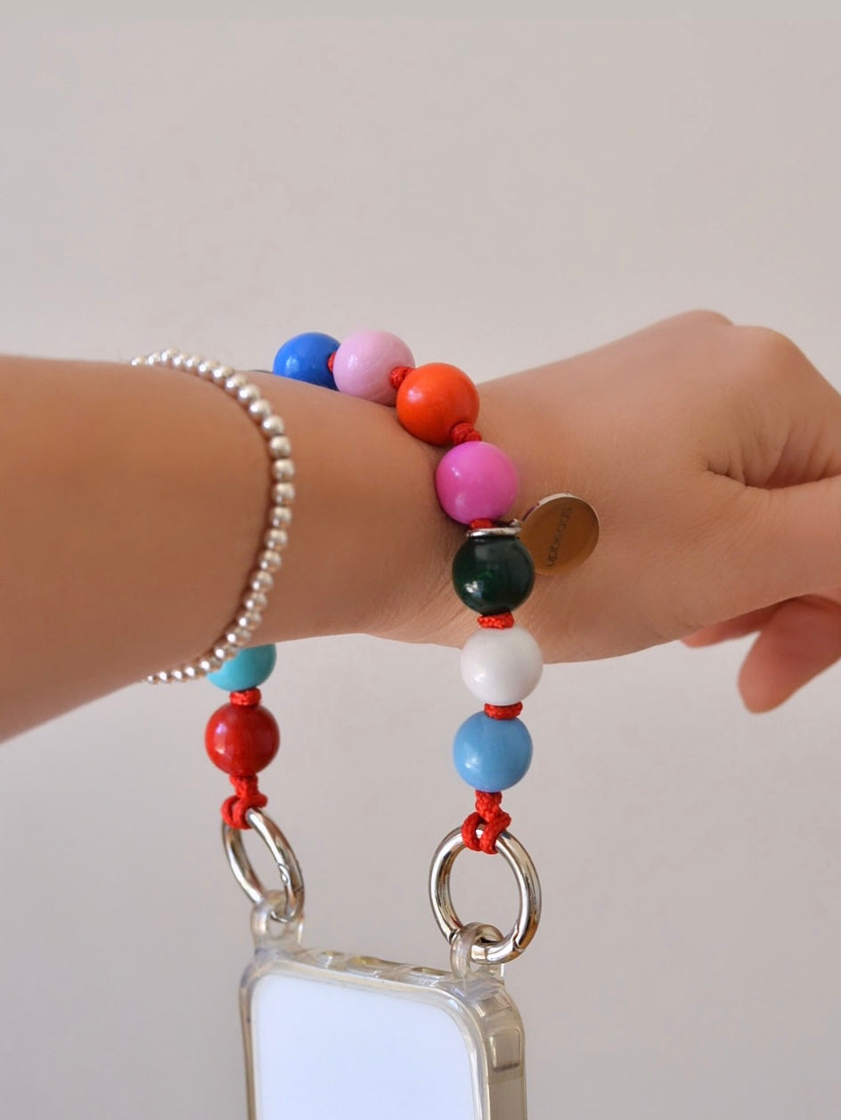upbeads アップビーズ スマホストラップ MINI【HAPPY】