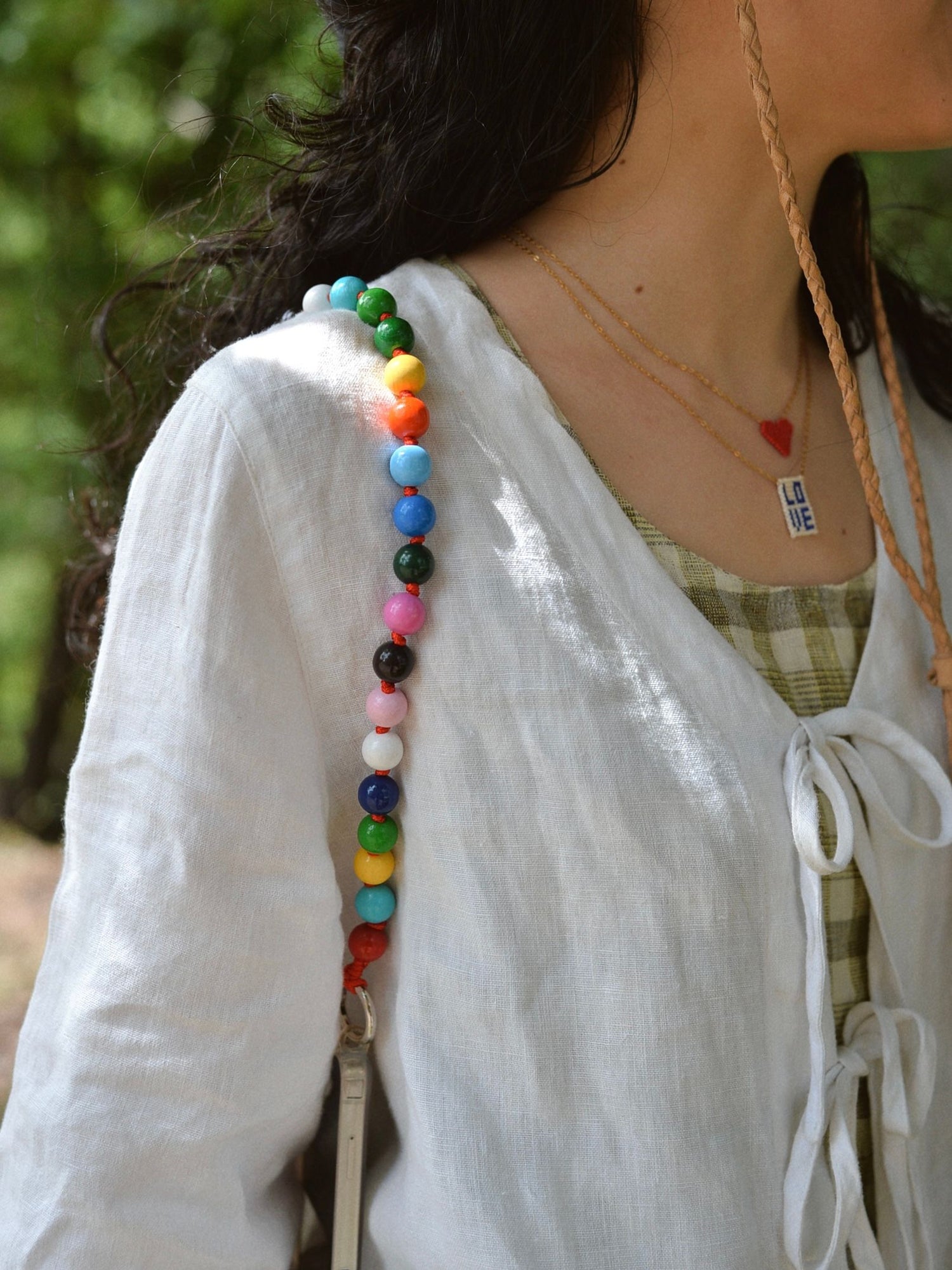upbeads アップビーズ スマホストラップ SHORTIE 60cm【HAPPY】
