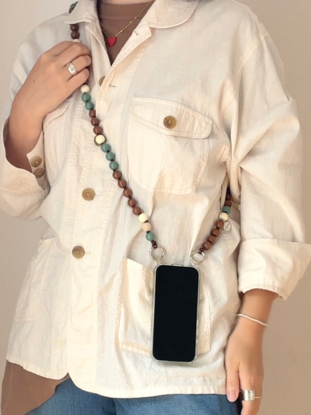 upbeads  アップビーズ スマホショルダー 携帯ストラップ  NAGOMI