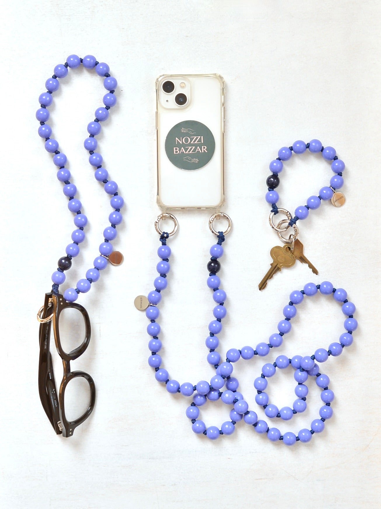 upbeads アップビーズ スマホストラップ SHORTIE 60cm WISTERIA