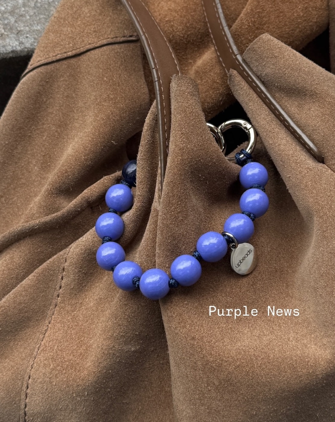 upbeadsウッドビーズのスマホショルダーストラップーNOZZIBAZZAR