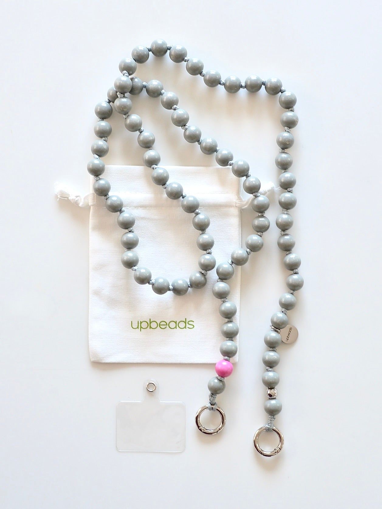 upbeadsウッドビーズのスマホショルダーストラップーNOZZIBAZZAR