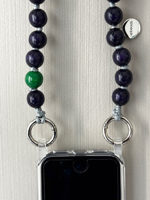 upbeads  アップビーズ スマホショルダー 携帯ストラップ  PLUM