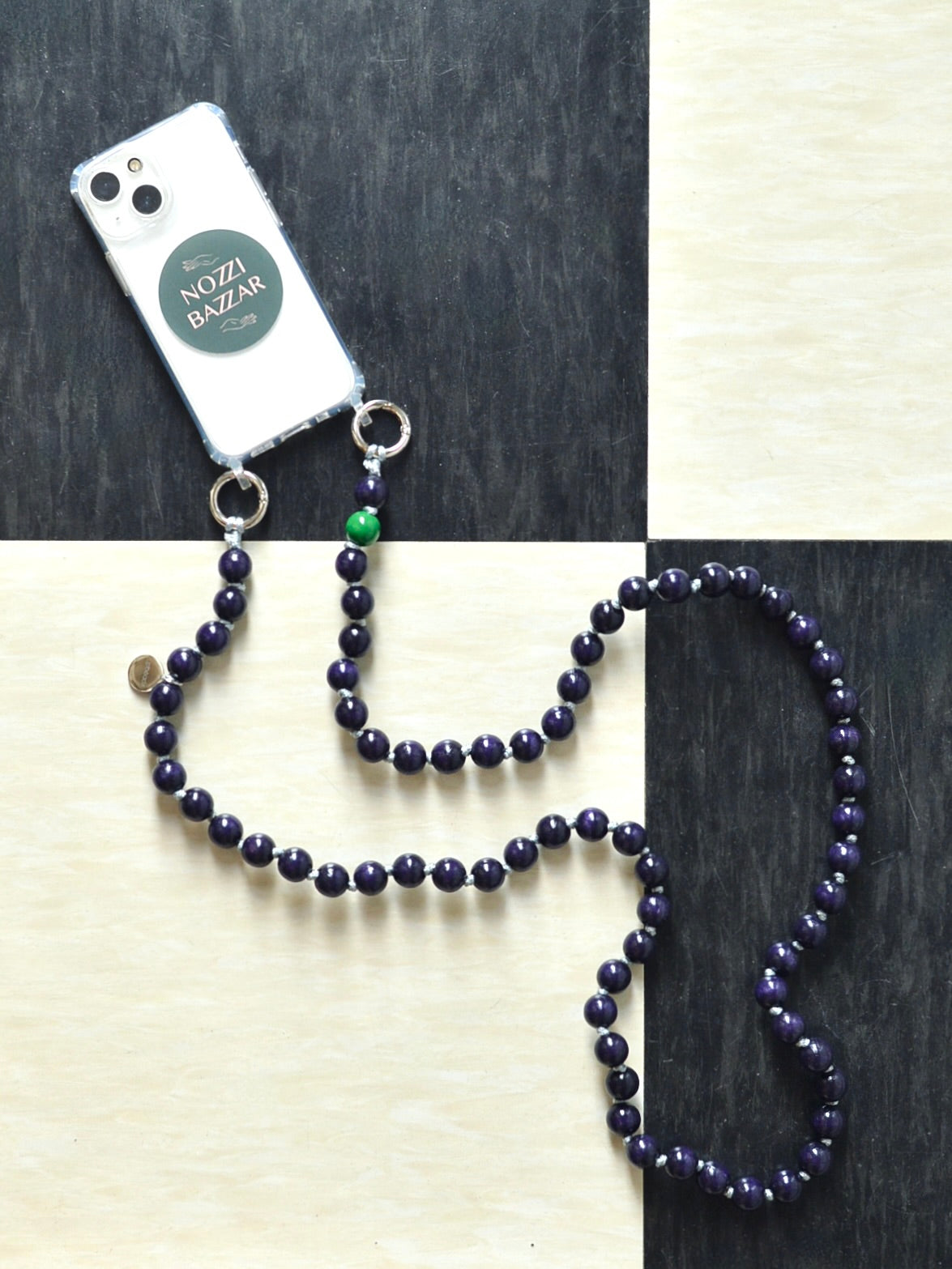 upbeads アップビーズ スマホショルダー 携帯ストラップ PLUM – NOZZI