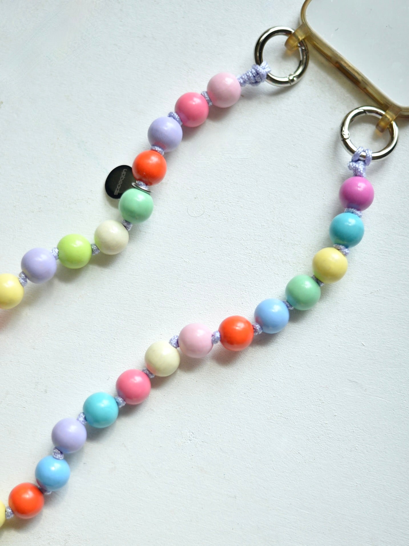 upbeads アップビーズ スマホストラップ SHORTIE 60cm【CONFETTI】