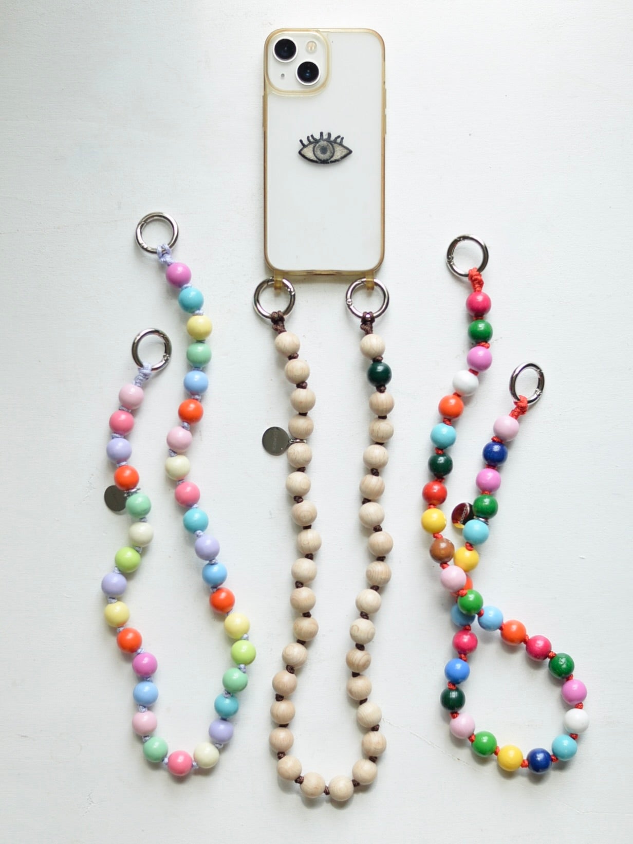 upbeads アップビーズ　携帯ストラップ upbeads アップビーズ スマホストラップ SHORTIE 60cm【CONFETTI