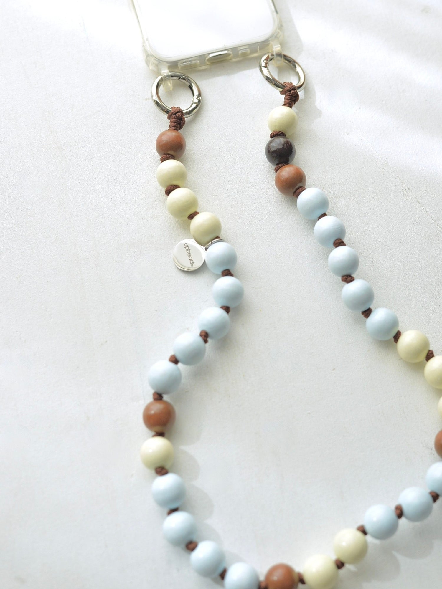 upbeads アップビーズ スマホストラップ SHORTIE 60cm【Vanilla Bean】