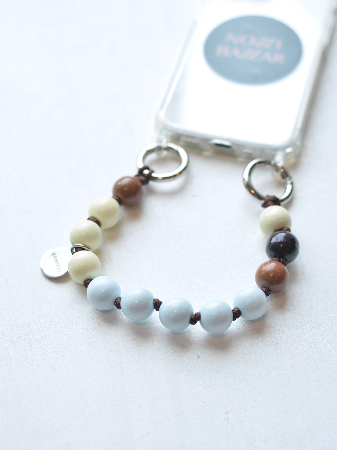 upbeads アップビーズ スマホストラップ MINI【Vanilla Bean】