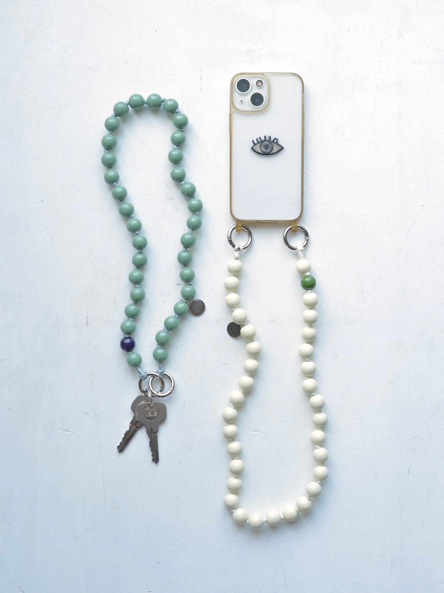 upbeads アップビーズ スマホストラップ SHORTIE 60cm【SAGE】 – NOZZI