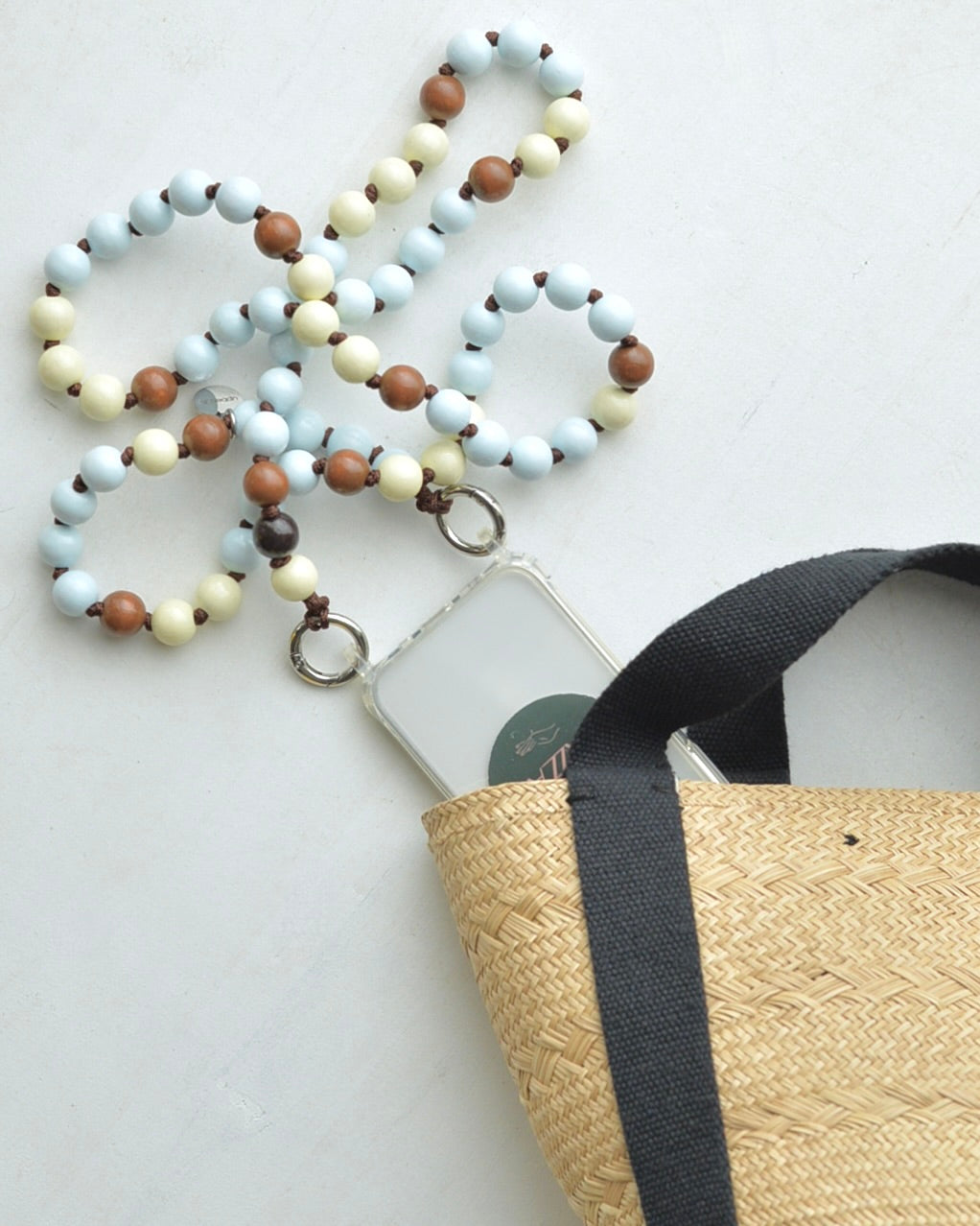 upbeads  アップビーズ スマホショルダー 携帯ストラップ  Vanilla Bean