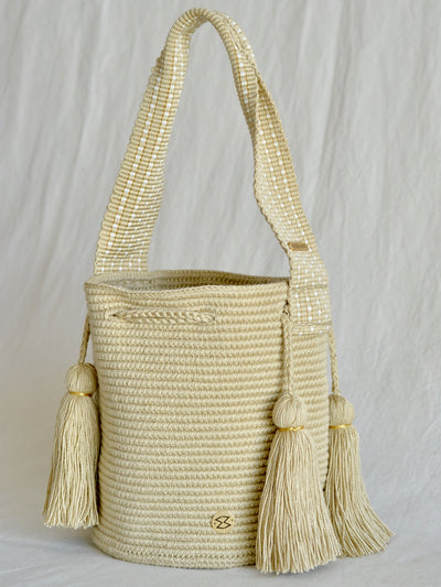 Colombian Mochira hand-knitted handbag mini