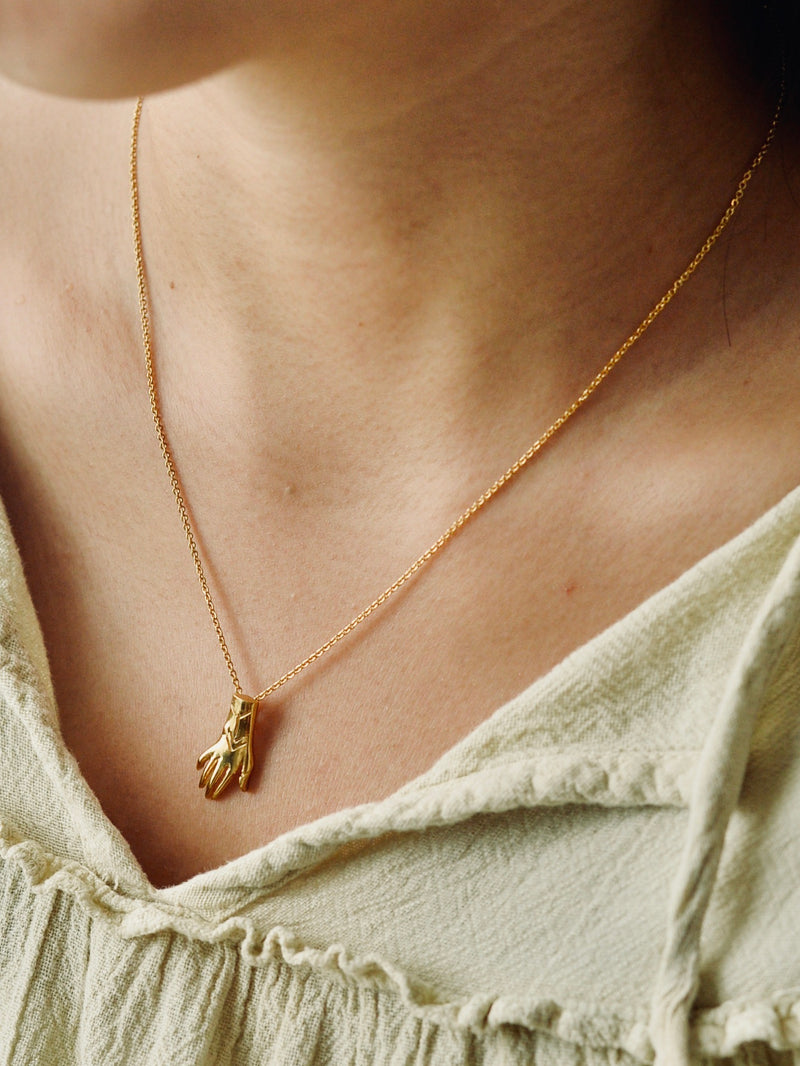 Hand necklace Gold 