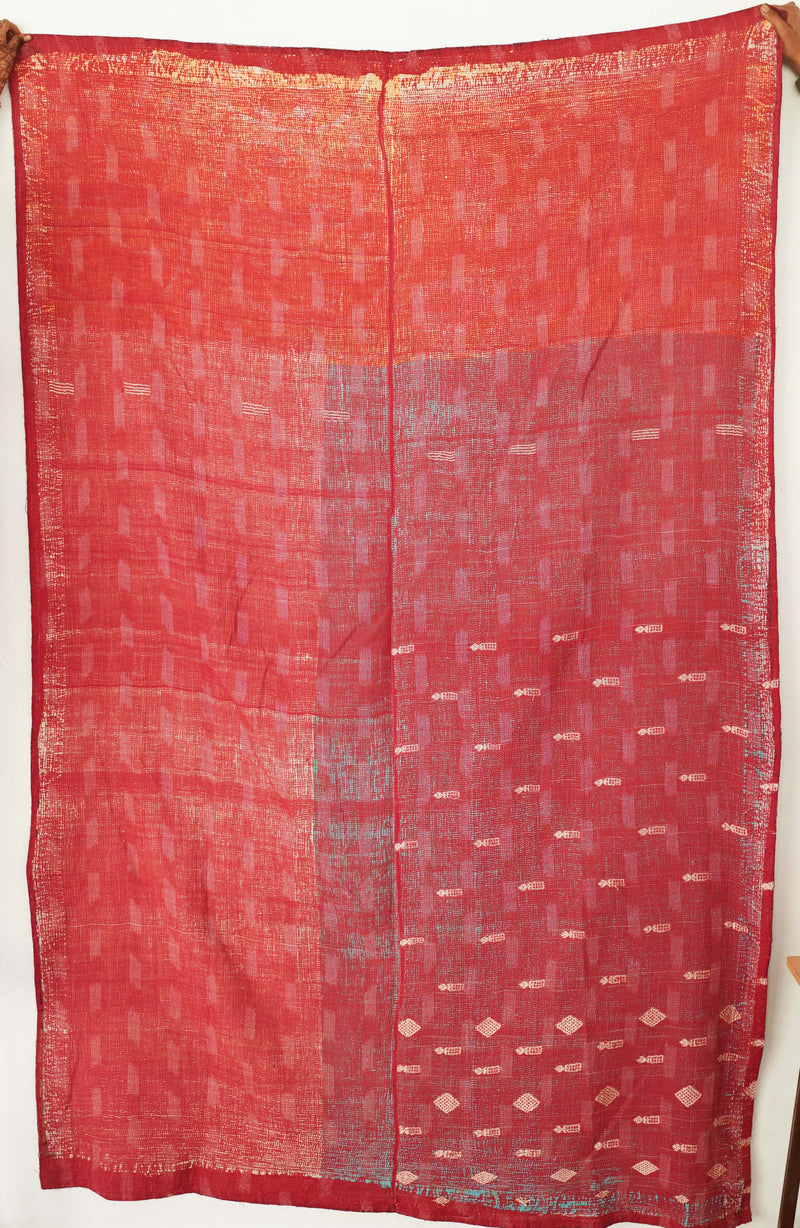 Vintage Kantha Quilt F 