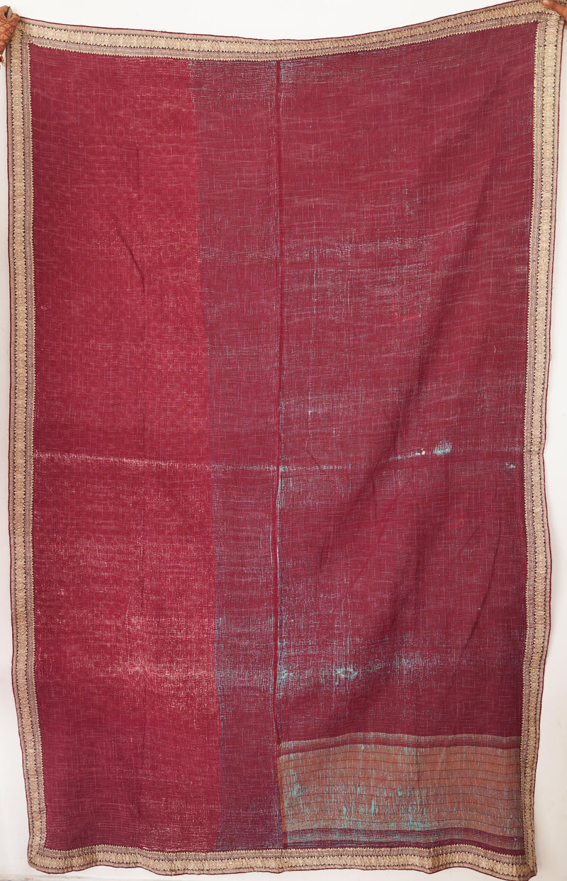Vintage Kantha Quilt F 