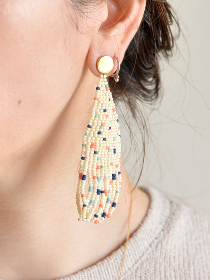 Annie fringe beaded earrings 