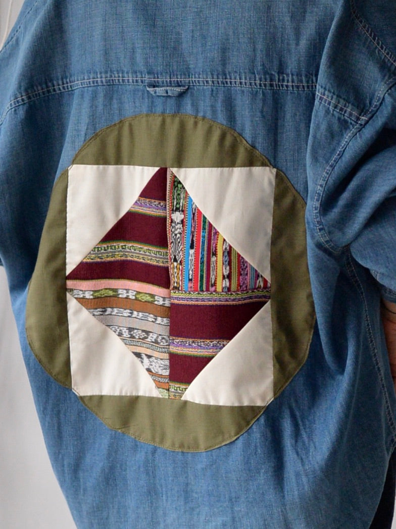 Upcycled Guatemalan Dungaree Shirt 